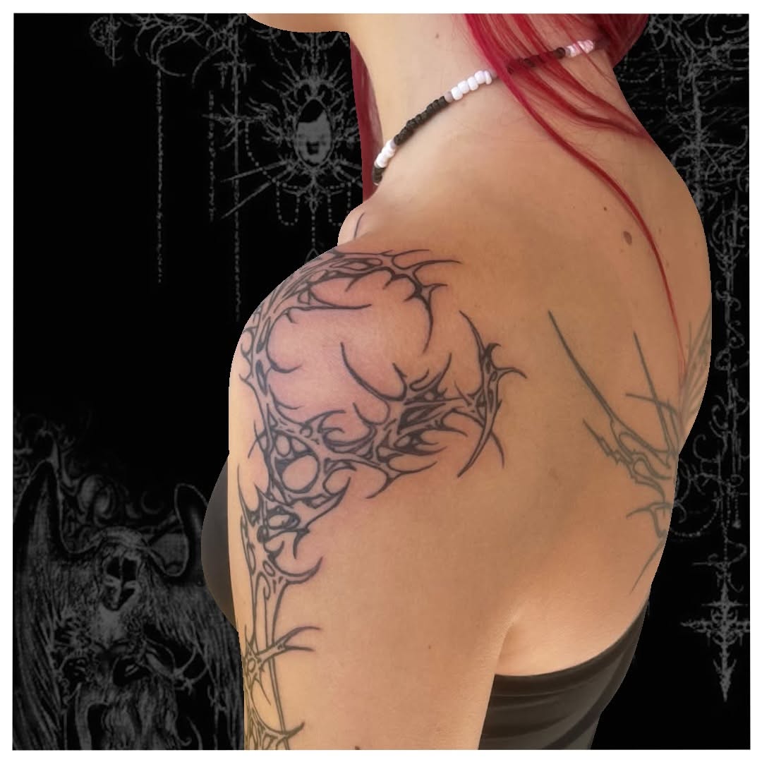 Tattoo by @cxt.ink — blackwork, geometric