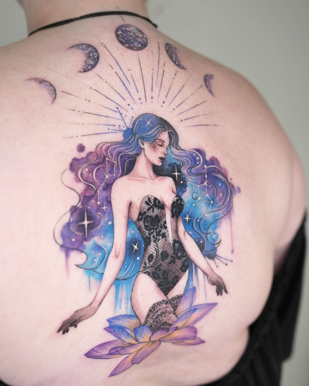 Tattoo by @siren_ink — watercolor, realism