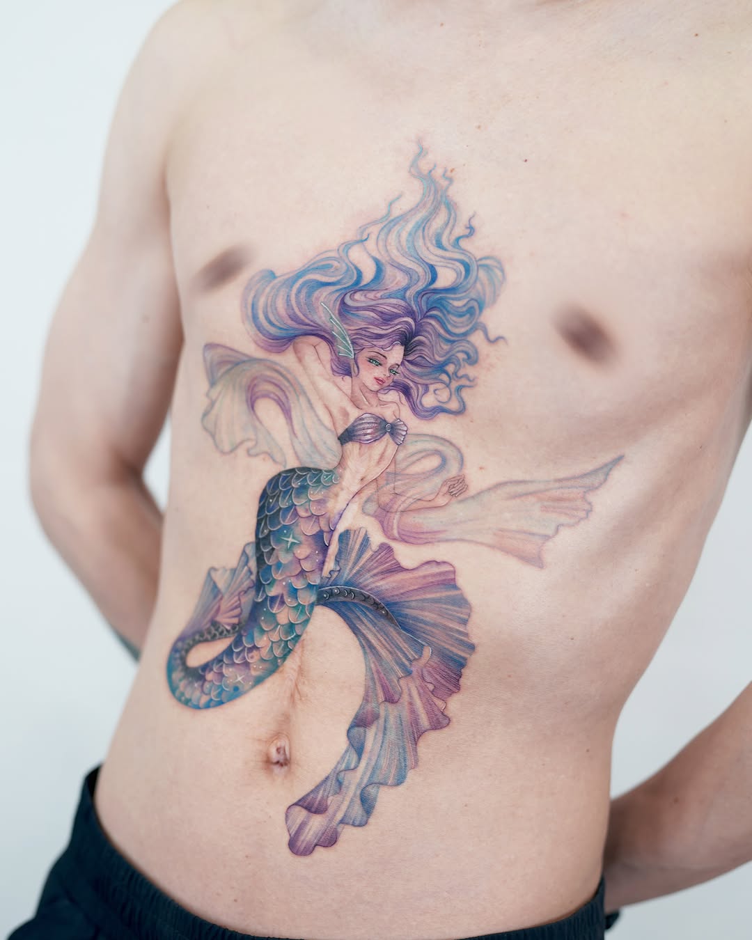 Tattoo by @siren_ink — realism, watercolor