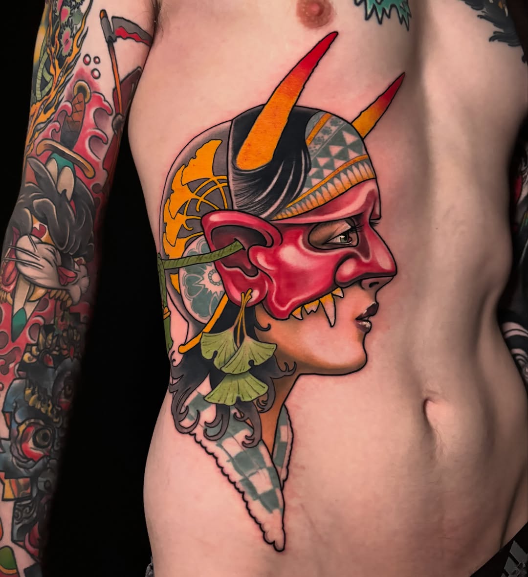 Tattoo by @earthgrasper — neo_traditional, japanese_irezumi
