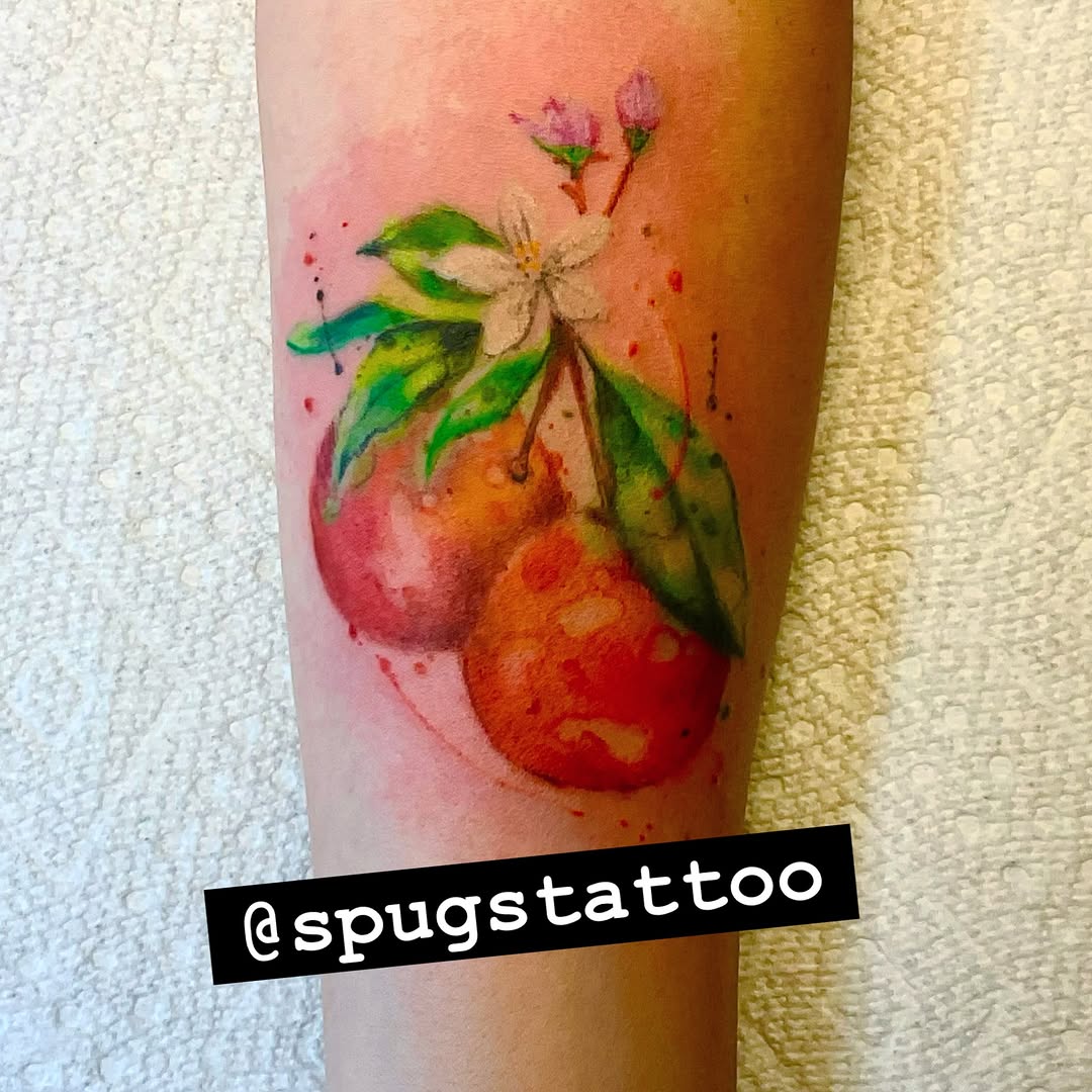 Tattoo by @spugstattoo — watercolor