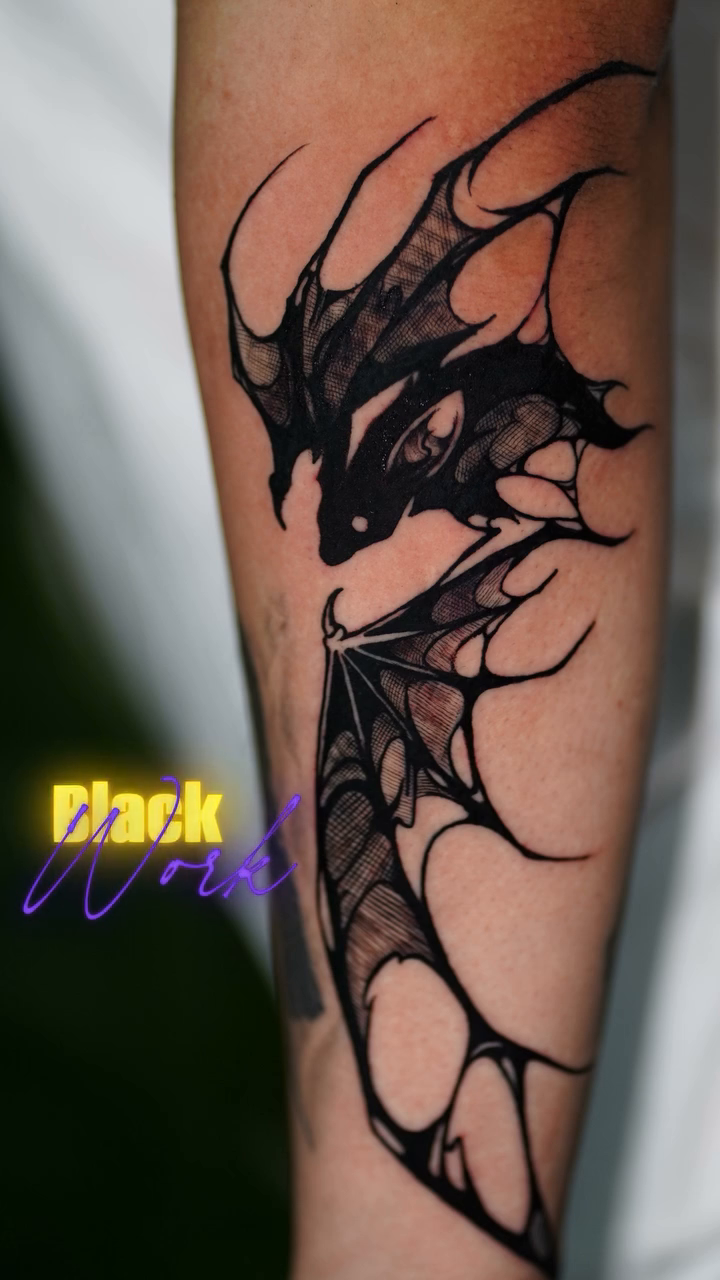 Tattoo by @dr_zeus_tattoo — blackwork, dark_realism