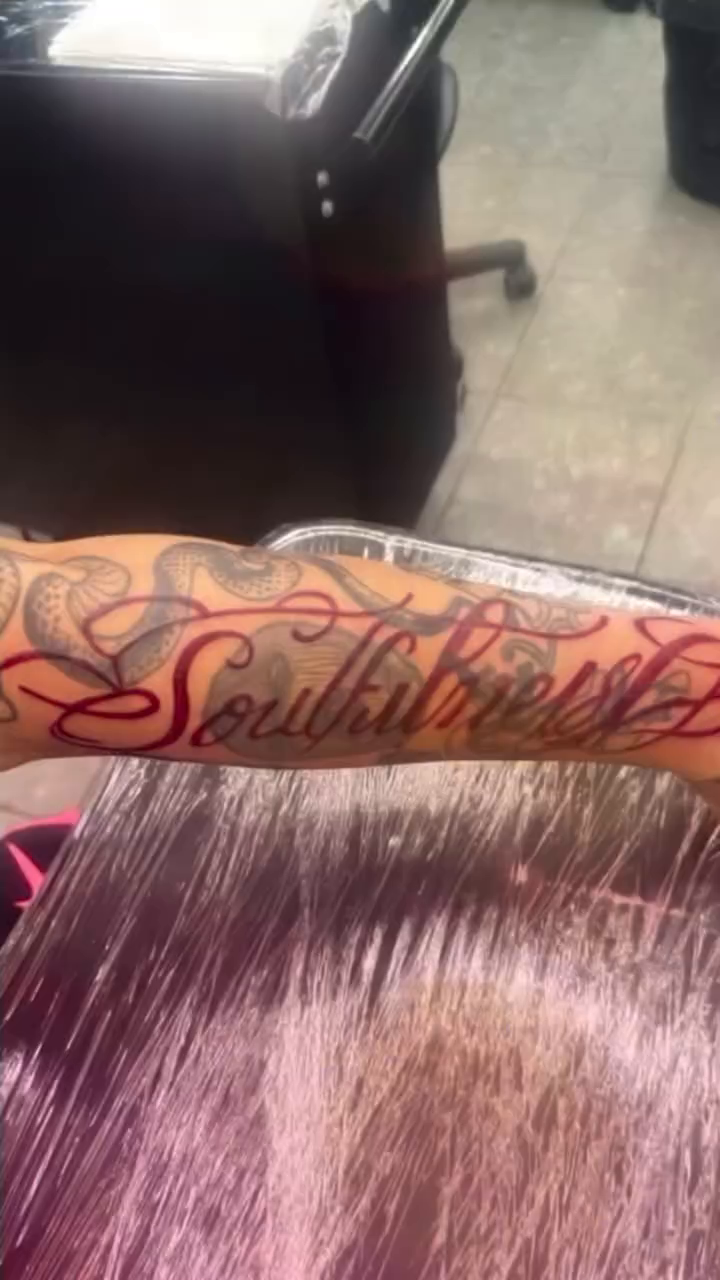 Tattoo by @mateusz_raczek — lettering_script