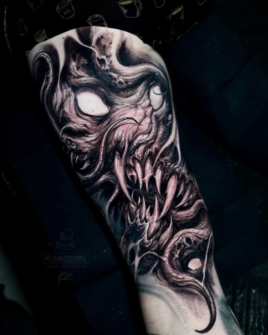 Tattoo by @roman_hide โ dark_realism, black_and_grey