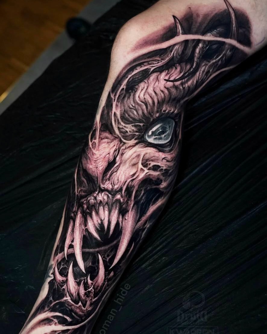 Tattoo by @roman_hide โ realism, dark_realism