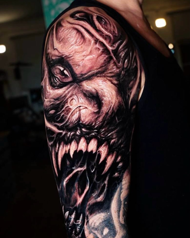 Tattoo by @roman_hide โ realism, dark_realism
