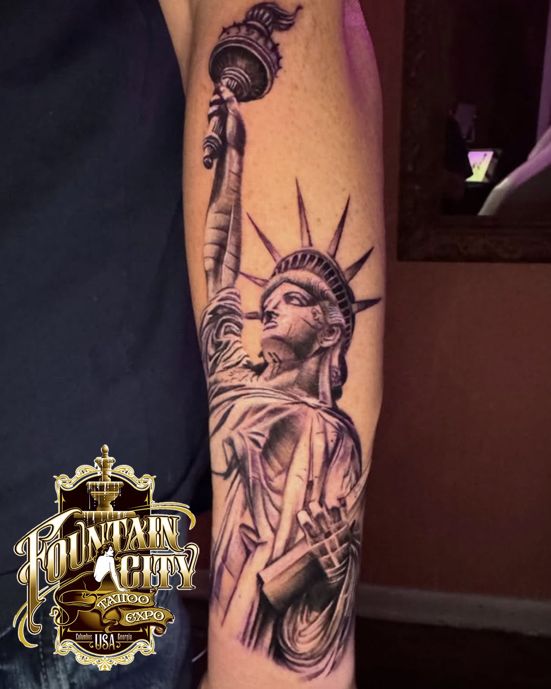 Tattoo by @aarondoestattoos — realism, black_and_grey