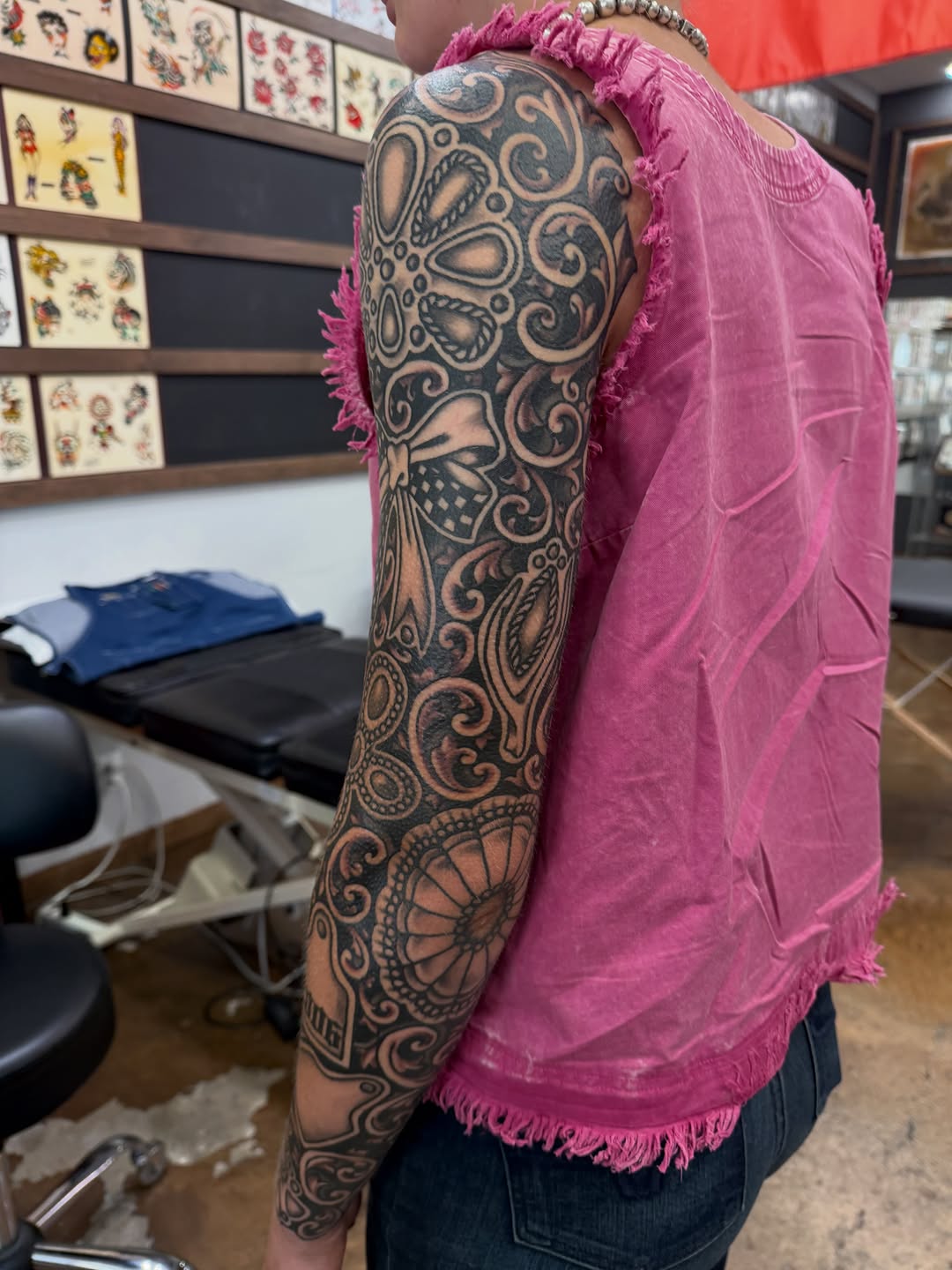 Tattoo by @uncle.kit — ornamental, black_and_grey