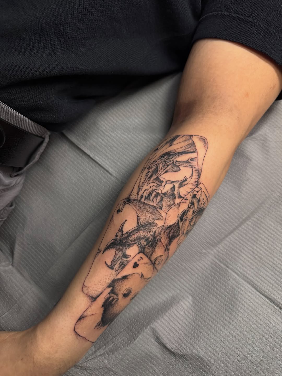 Tattoo by @neildoestattoos — black_and_grey, realism