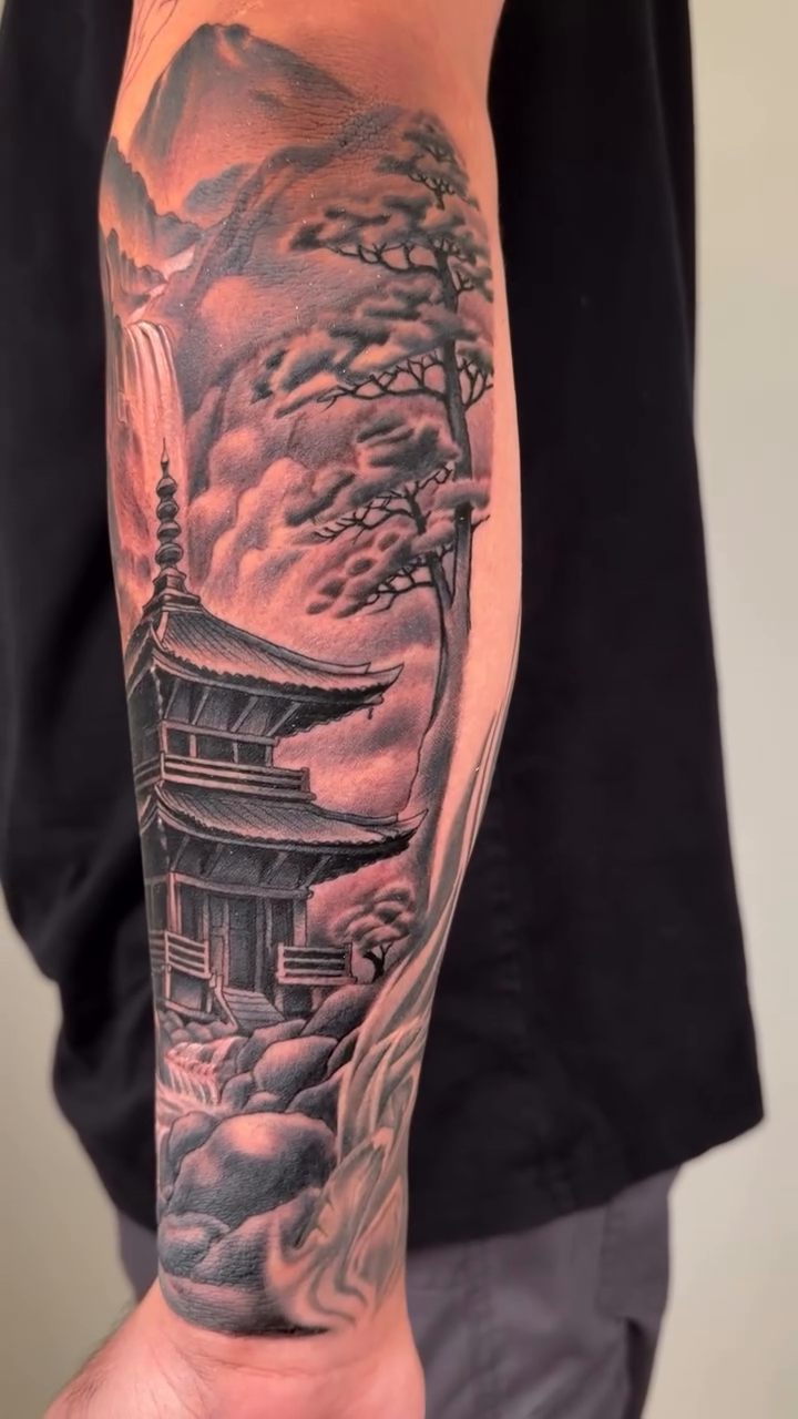 Tattoo by @danbostic_sdt โ japanese_irezumi, black_and_grey