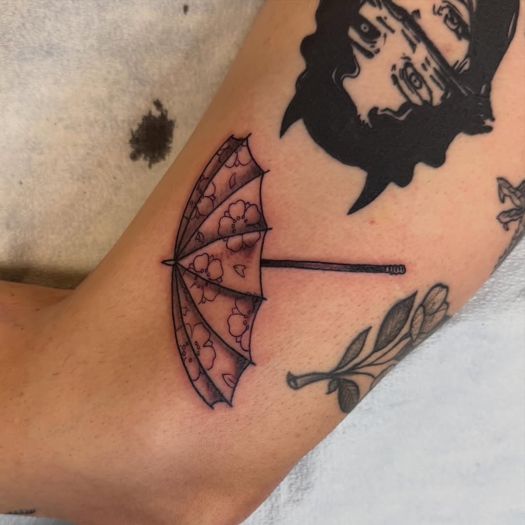 Tattoo by @trey_mann_tattooer — fine_line, black_and_grey