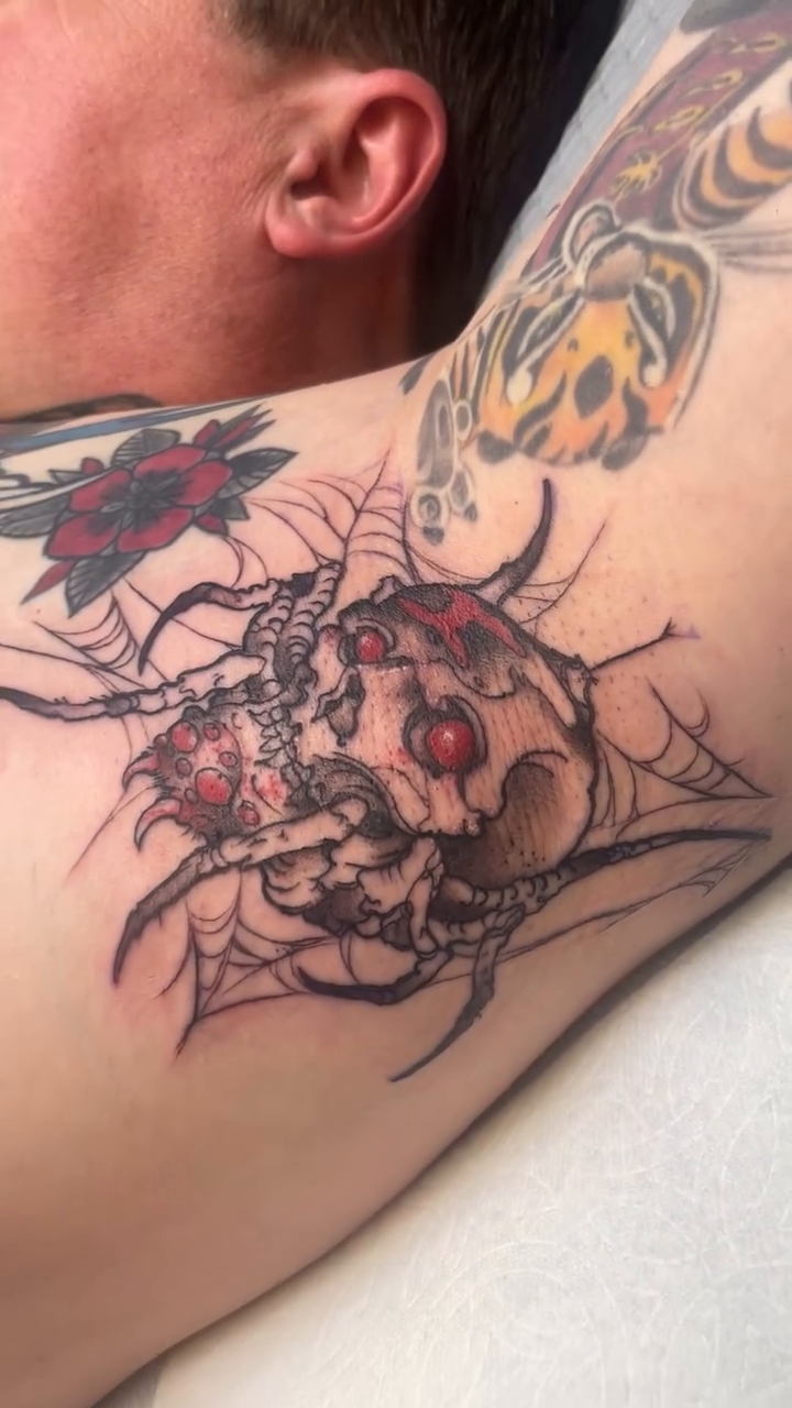 Tattoo by @tattoosbybluez โ dark_realism, black_and_grey