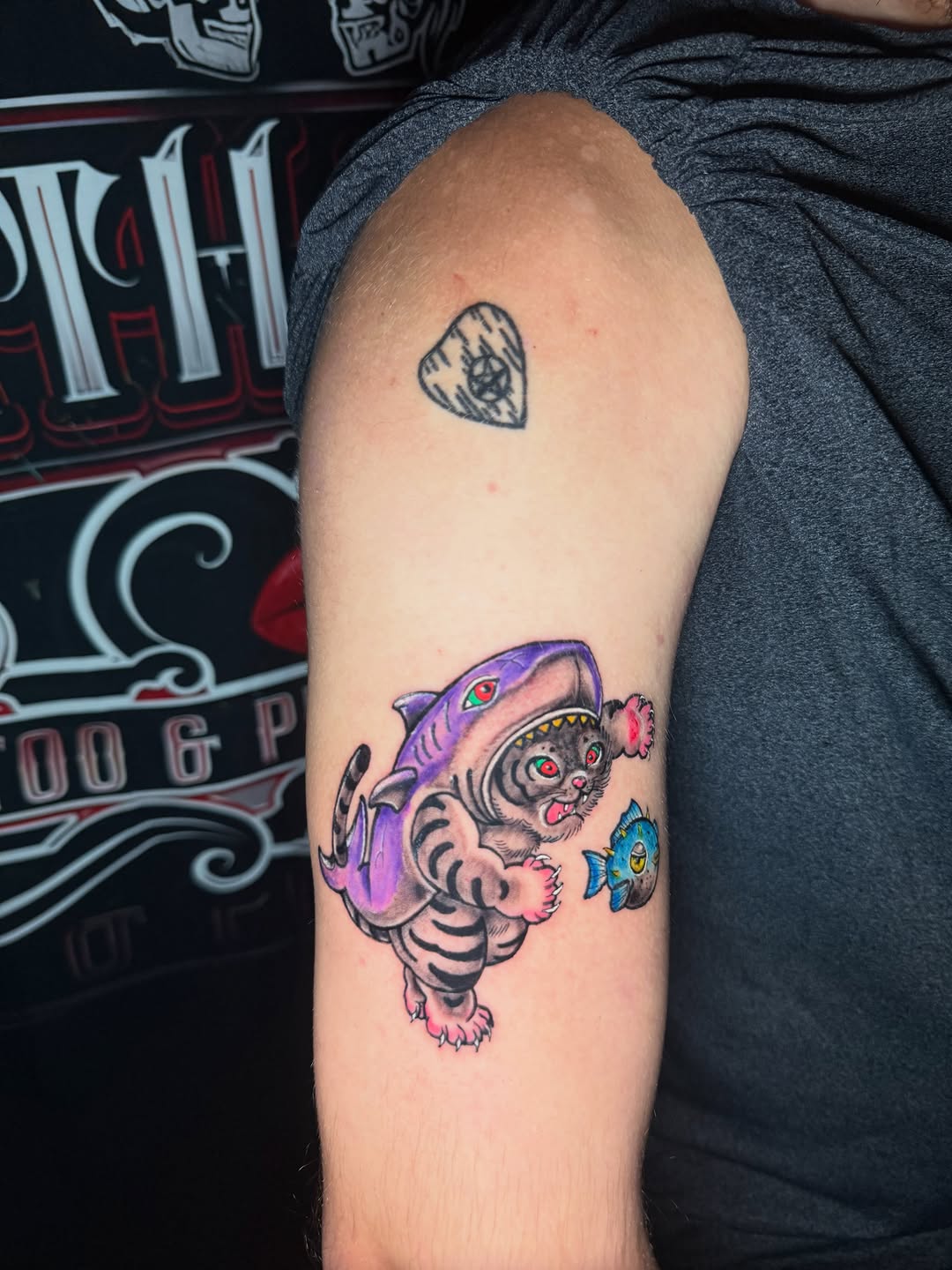 Tattoo by @glockontop — new_school