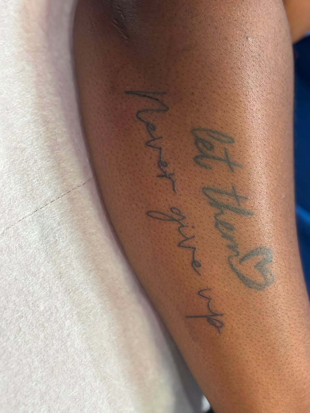 Tattoo by @inked_by_amberkristina — lettering_script, fine_line