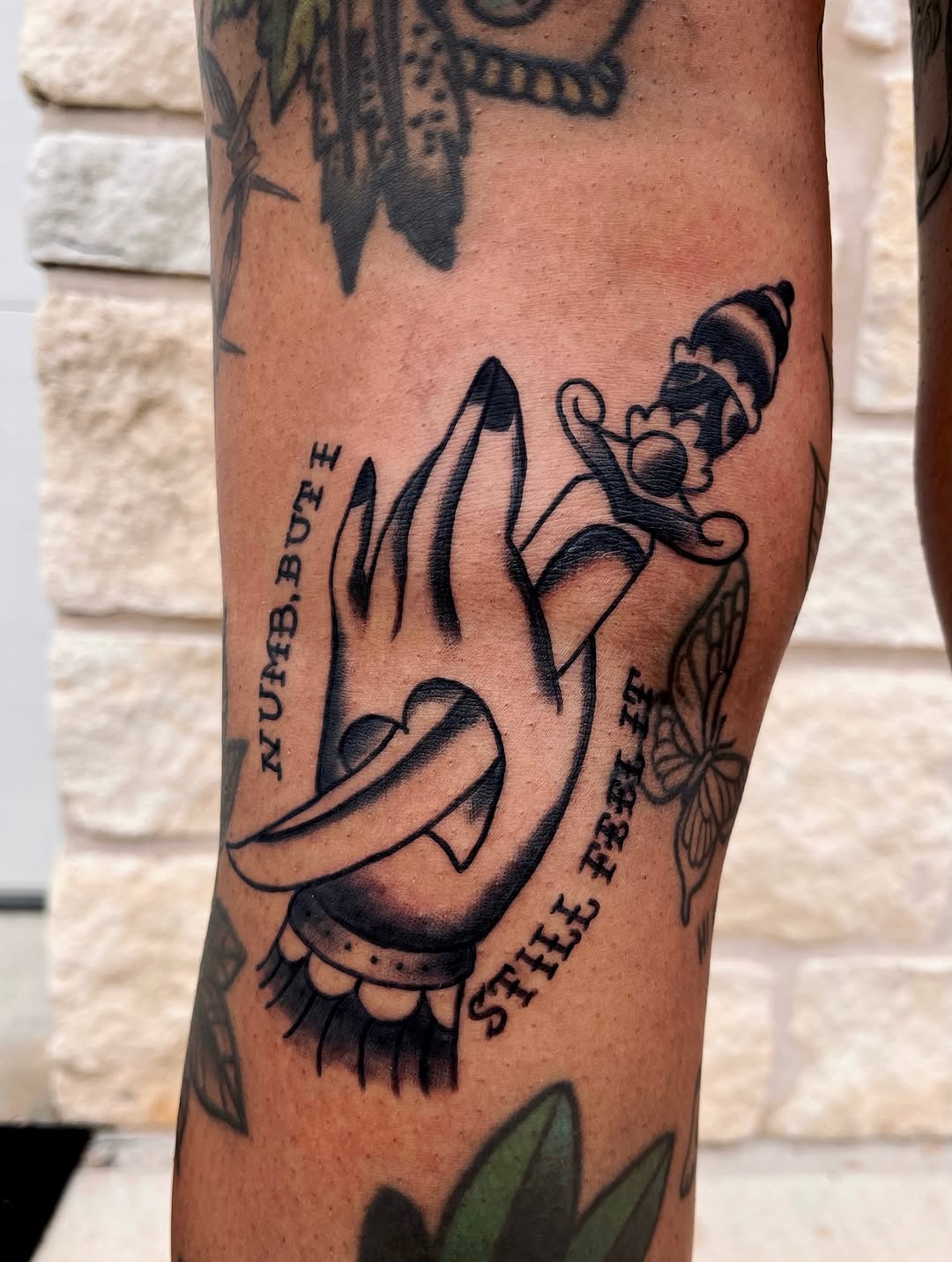 Tattoo by @mia_tatilla — american_traditional, lettering_script