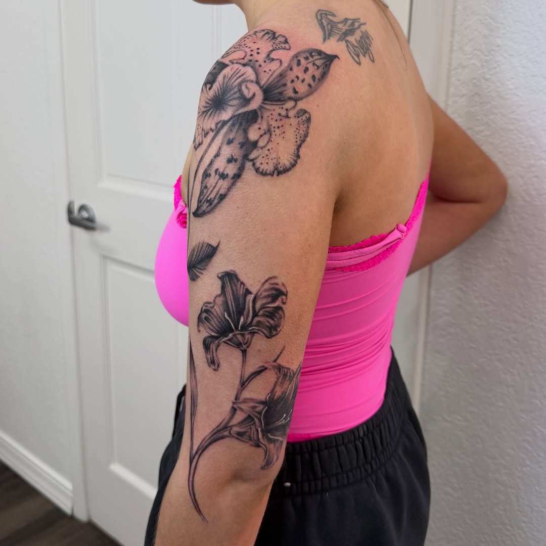Tattoo by @angelbabyj.tattoos — realism, black_and_grey