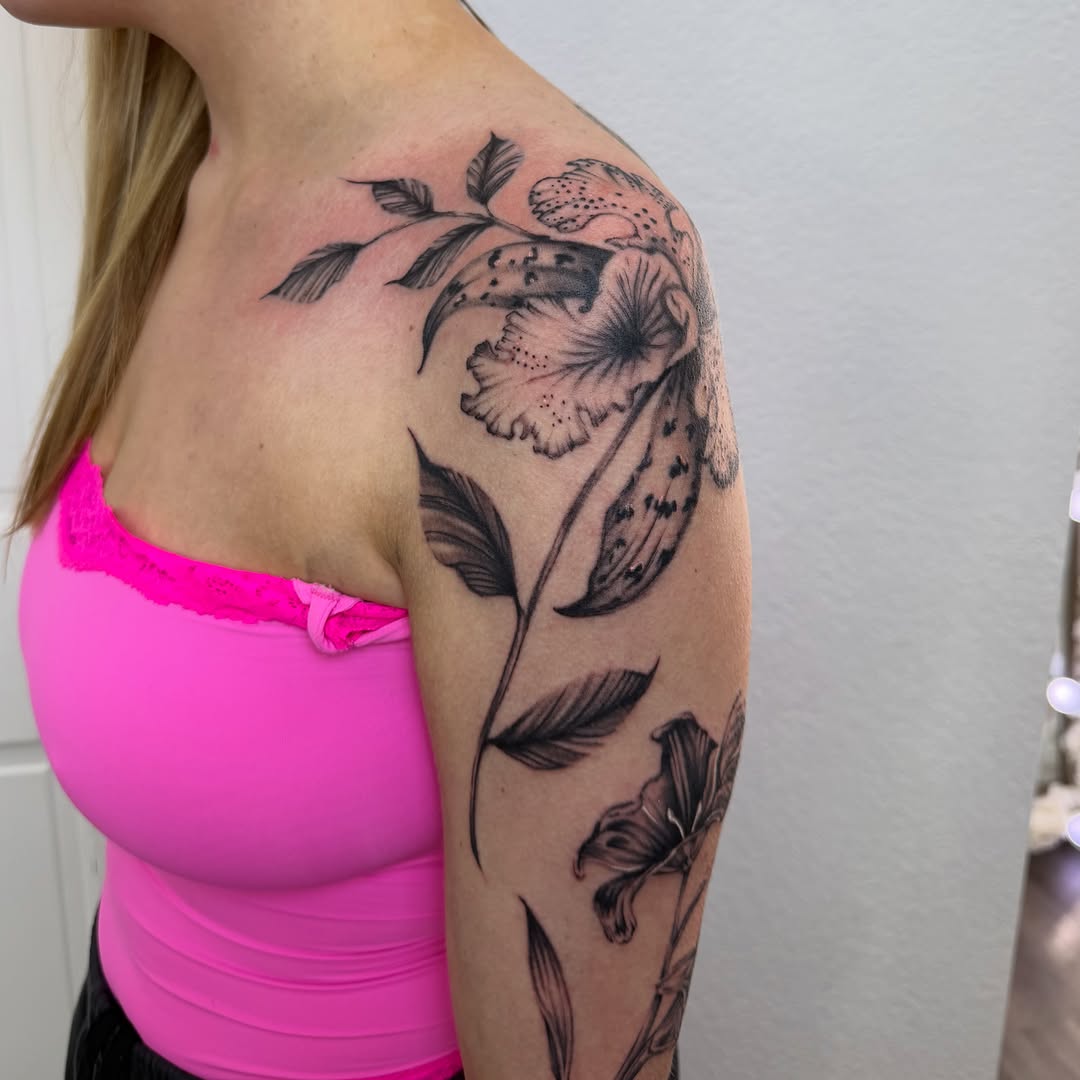 Tattoo by @angelbabyj.tattoos — black_and_grey, realism