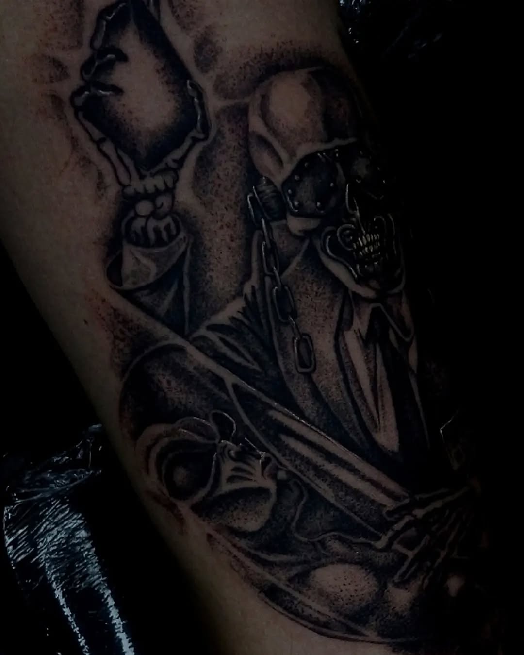 Tattoo by @anaink.ttt β realism, black_and_grey