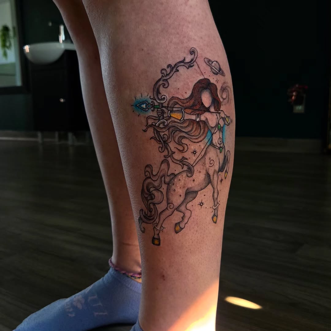 Tattoo by @grimz.ink — new_school, illustrative