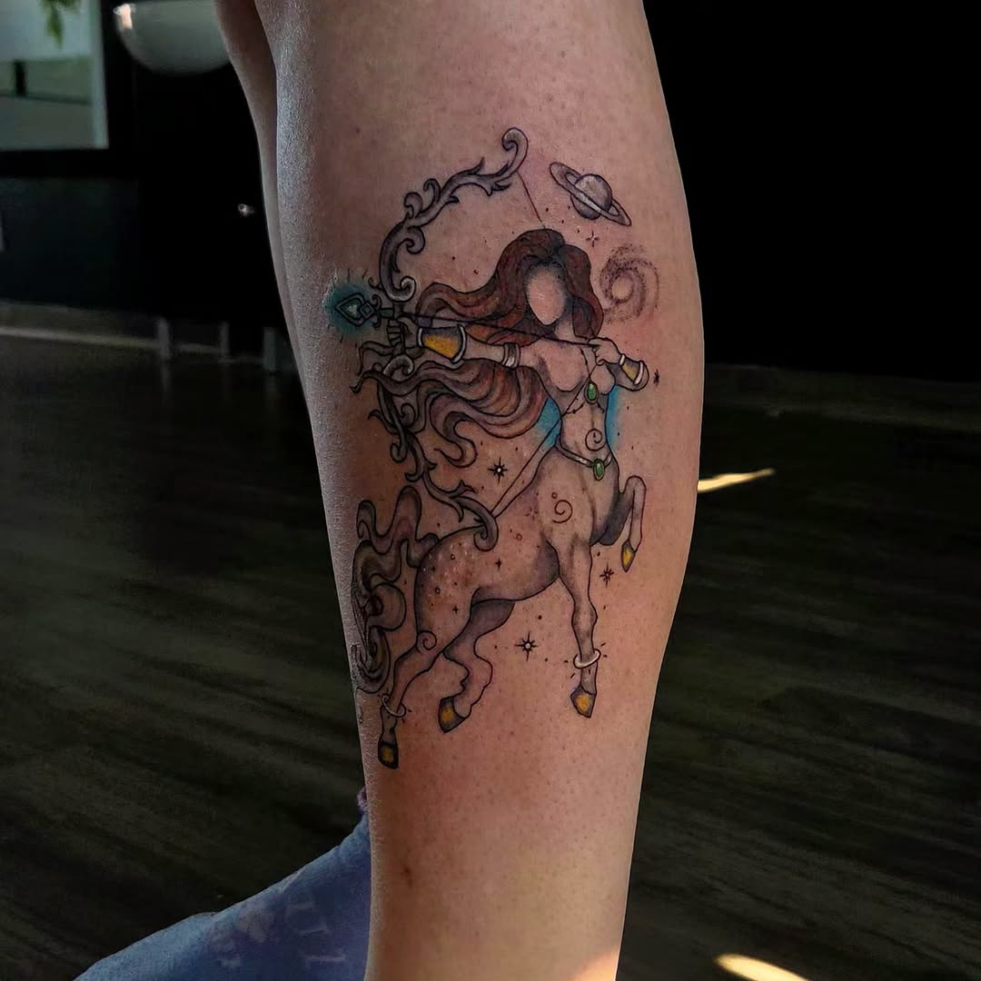 Tattoo by @grimz.ink — new_school, illustrative