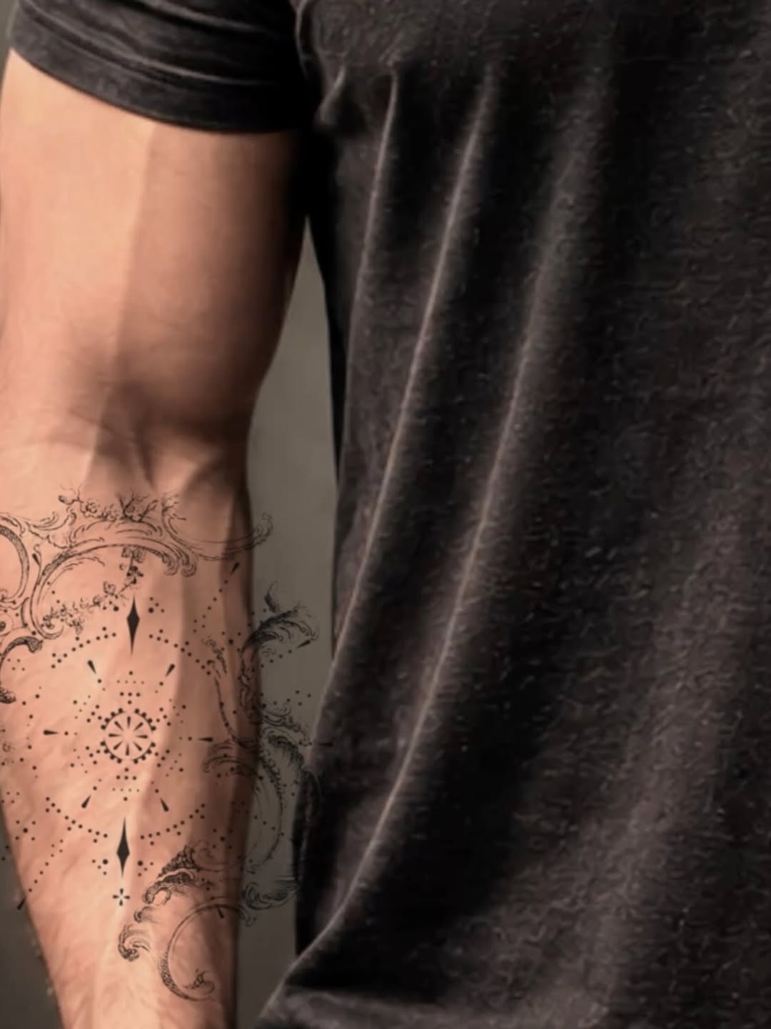 Tattoo by @aleks.north.tattoo — ornamental, dotwork