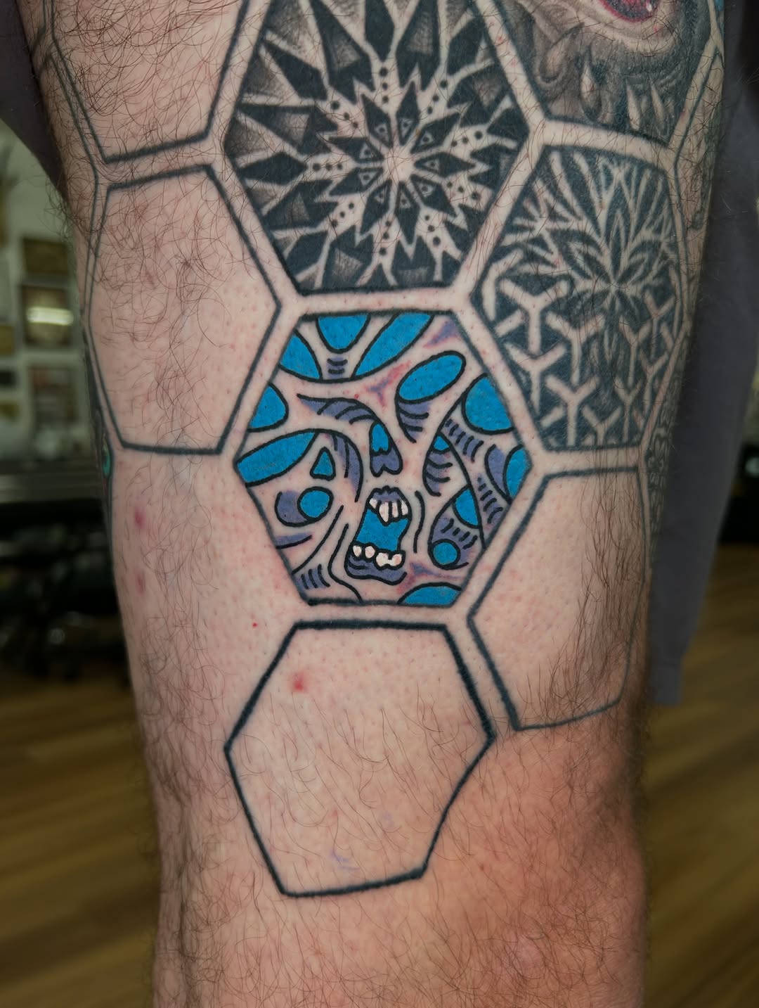 Tattoo by @iiinertia โ geometric, blackwork