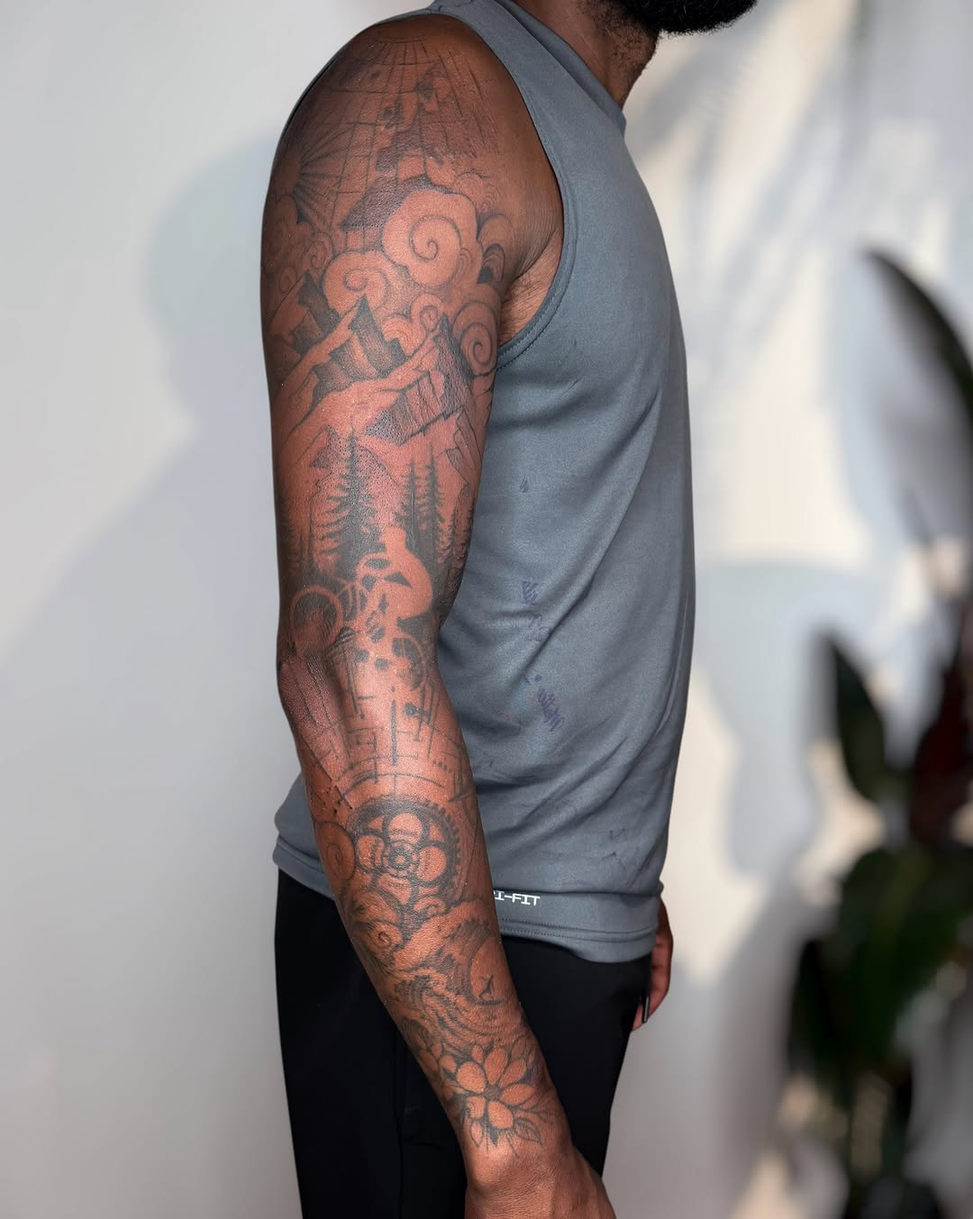 Tattoo by @slaubcreation — black_and_grey, realism