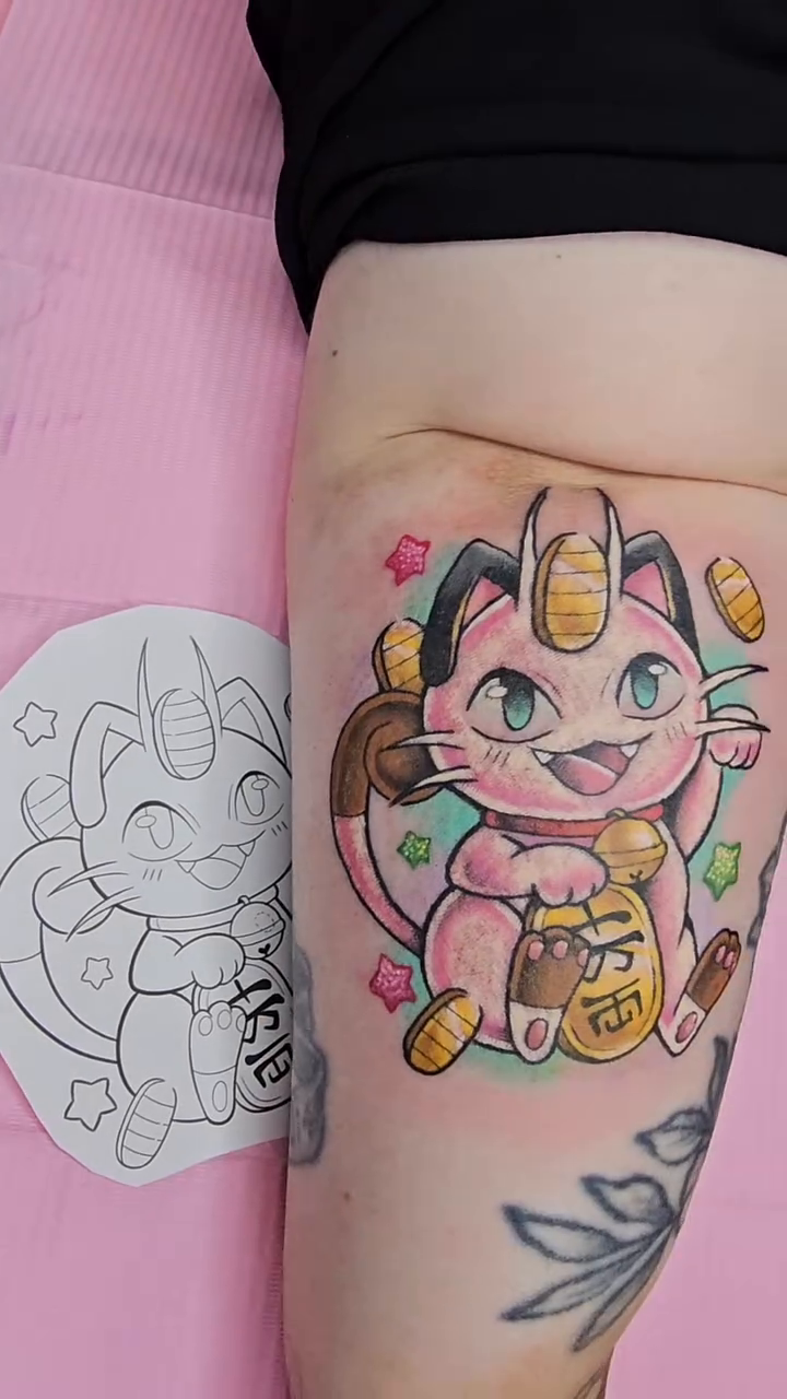 Tattoo by @buhberri_art — new_school, anime