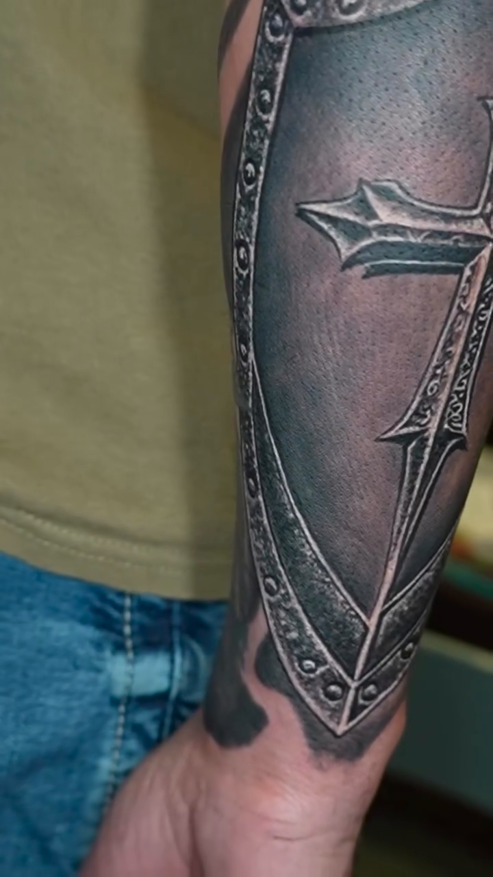 Tattoo by @bornrebel_tattoos โ black_and_grey, realism