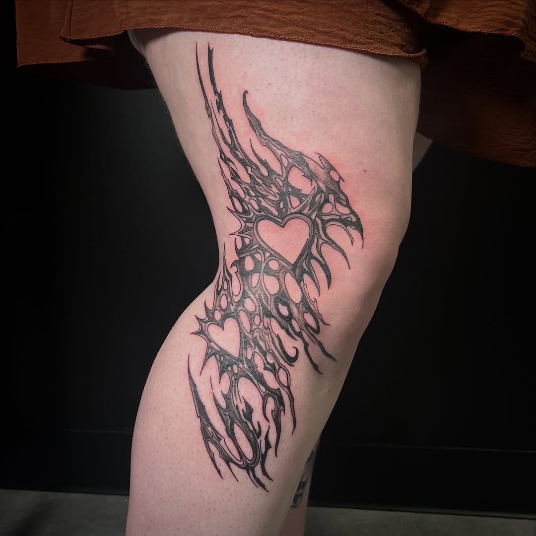 Tattoo by @sailor_riot — blackwork, ornamental