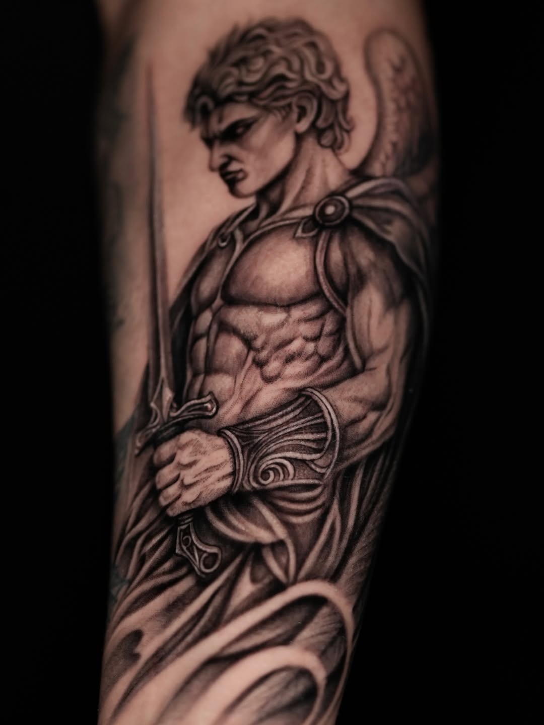 Tattoo by @antutattu β realism, black_and_grey