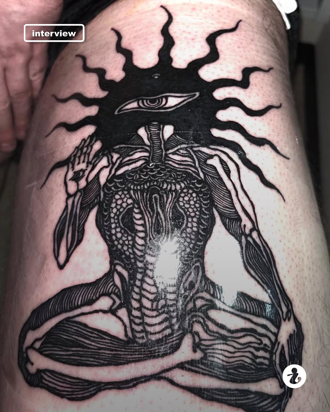 Tattoo by @ssssssssssim5 — blackwork, illustrative