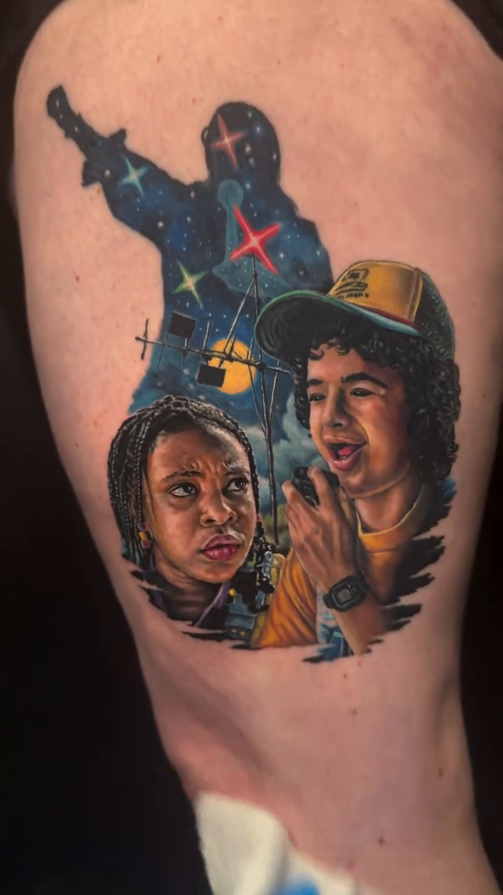 Tattoo by @jhedguevaratattoos — realism, anime