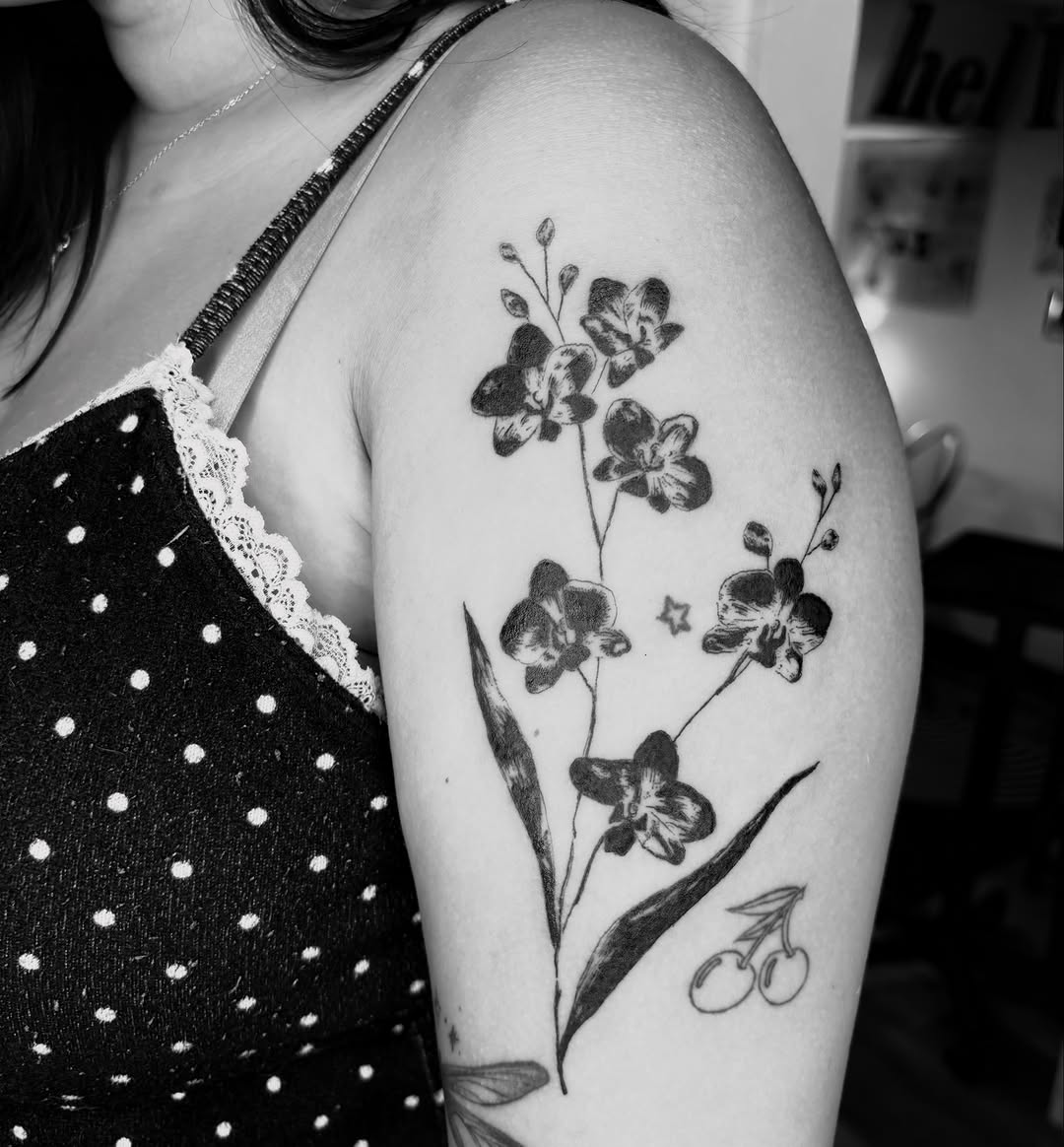 Tattoo by @kiley.inks โ fine_line, black_and_grey
