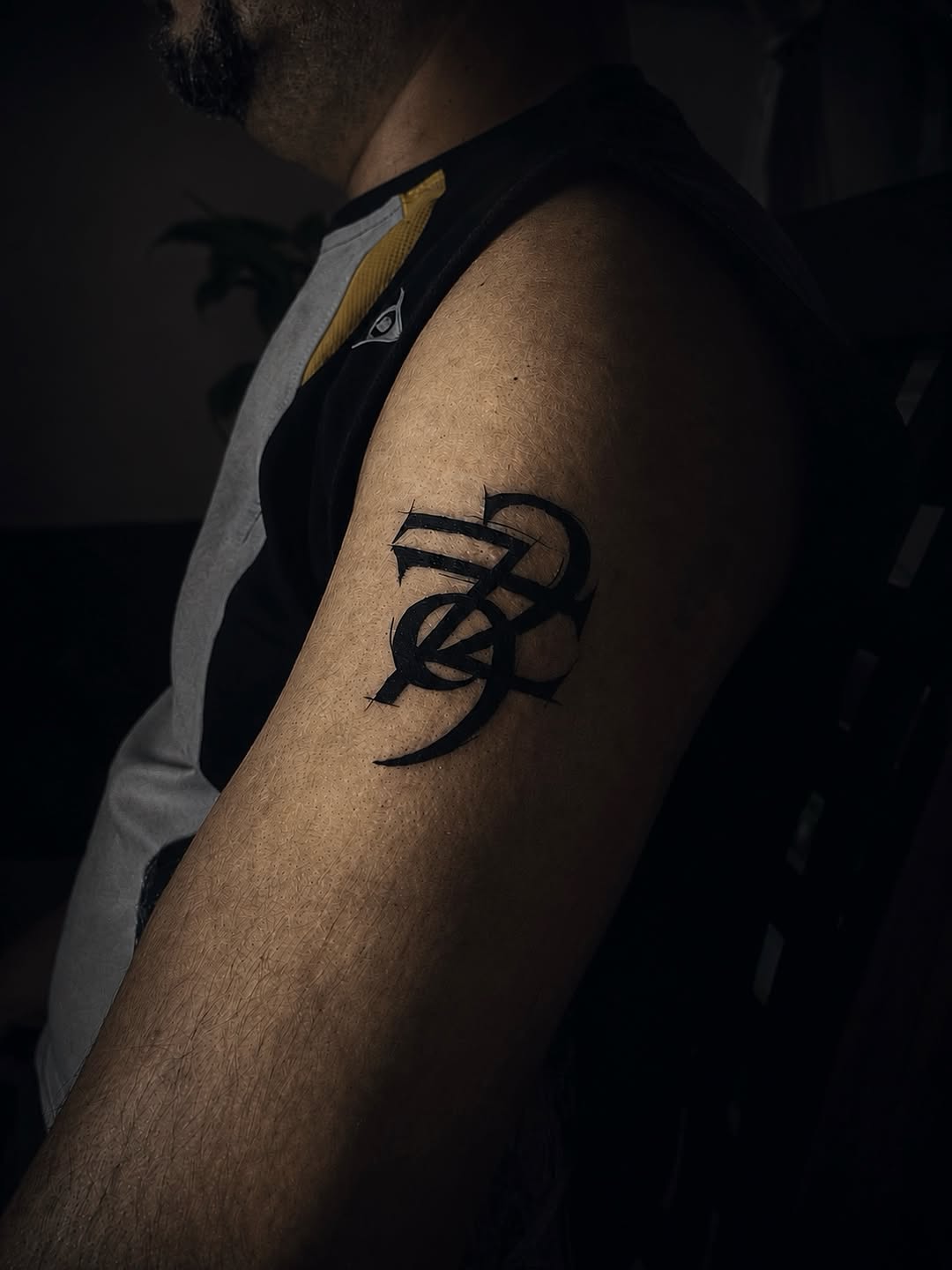 Tattoo by @terrordimensional — blackwork, lettering_script
