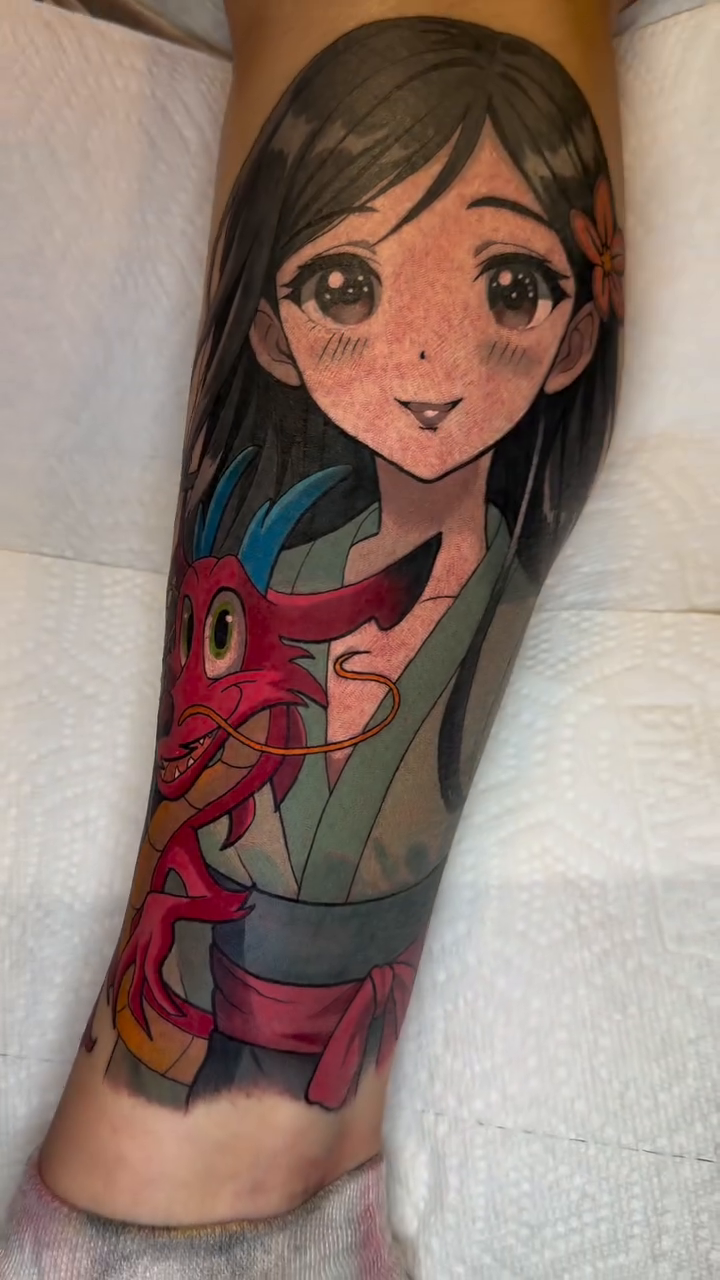 Tattoo by @cwilly.tats42 — anime