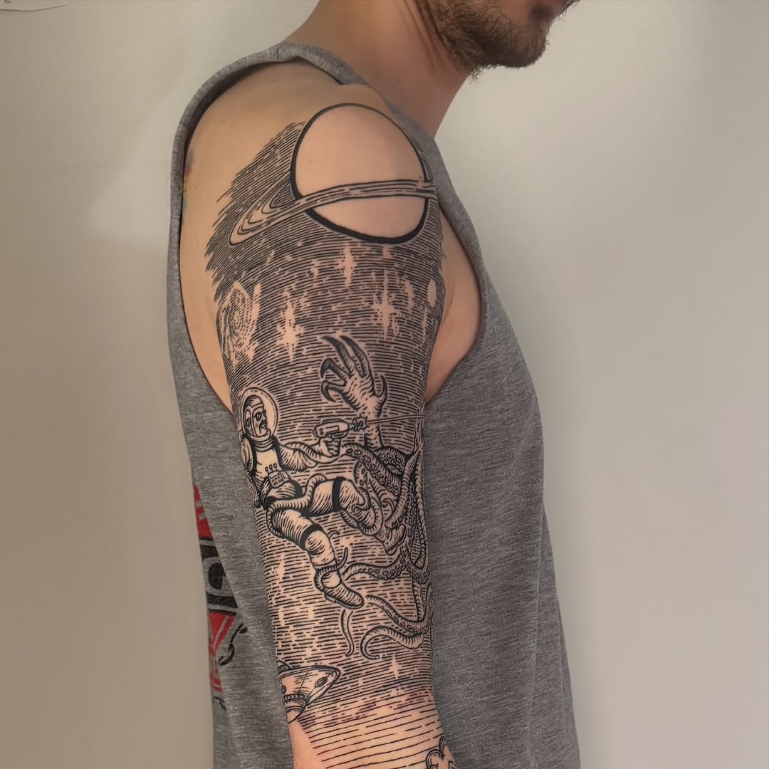 Tattoo by @goh.tattoo β illustrative, black_and_grey