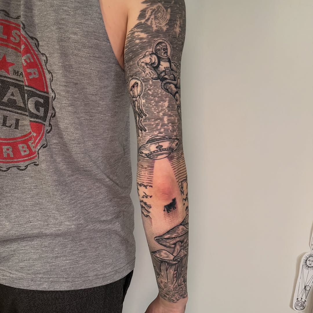 Tattoo by @goh.tattoo β illustrative, black_and_grey