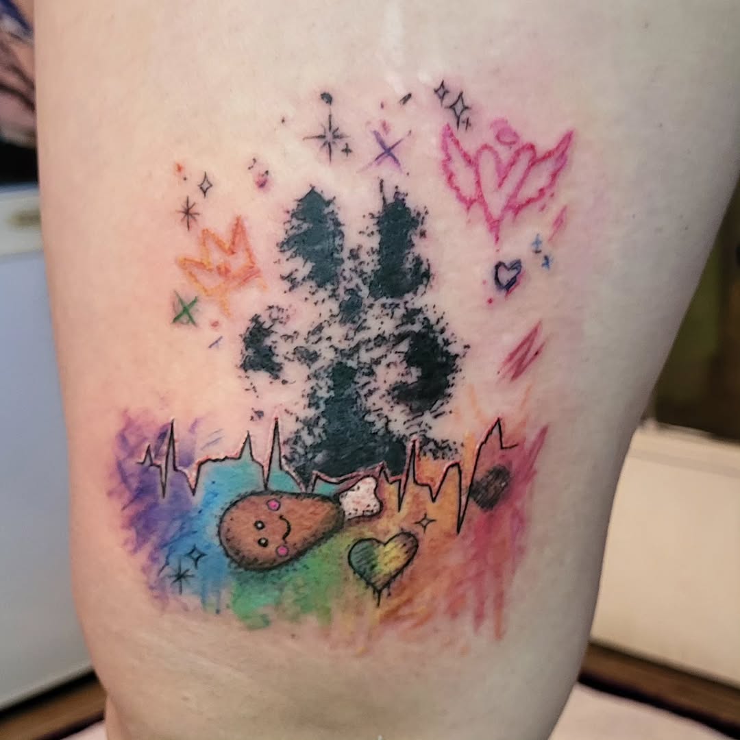 Tattoo by @ele_tattoos — new_school, watercolor