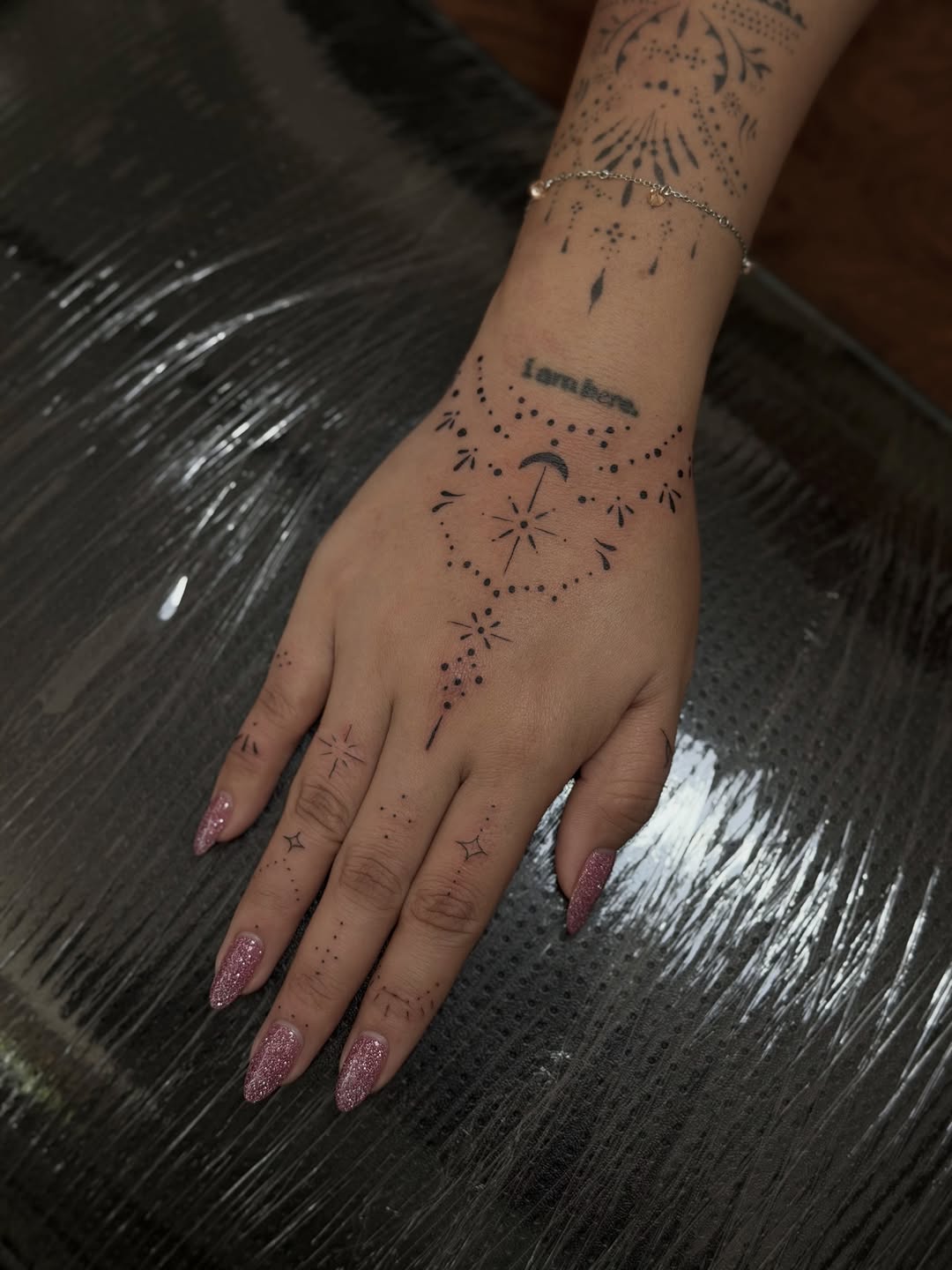 Tattoo by @tattedbymae — fine_line, dotwork