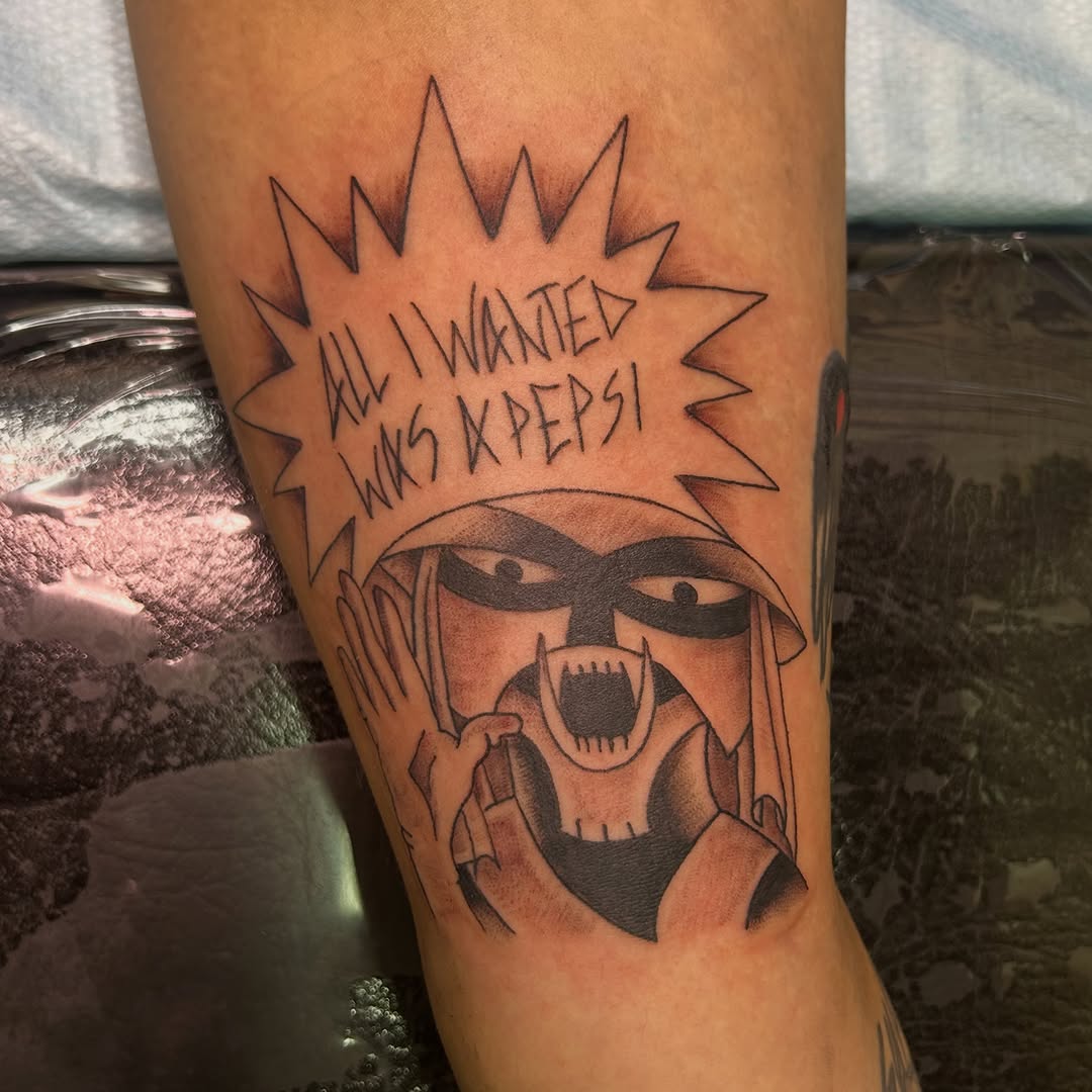Tattoo by @tenderhearttattoo — new_school, lettering_script