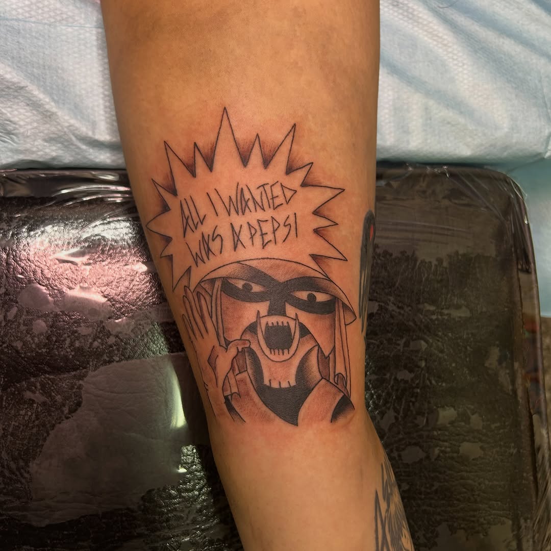 Tattoo by @tenderhearttattoo — anime, lettering_script