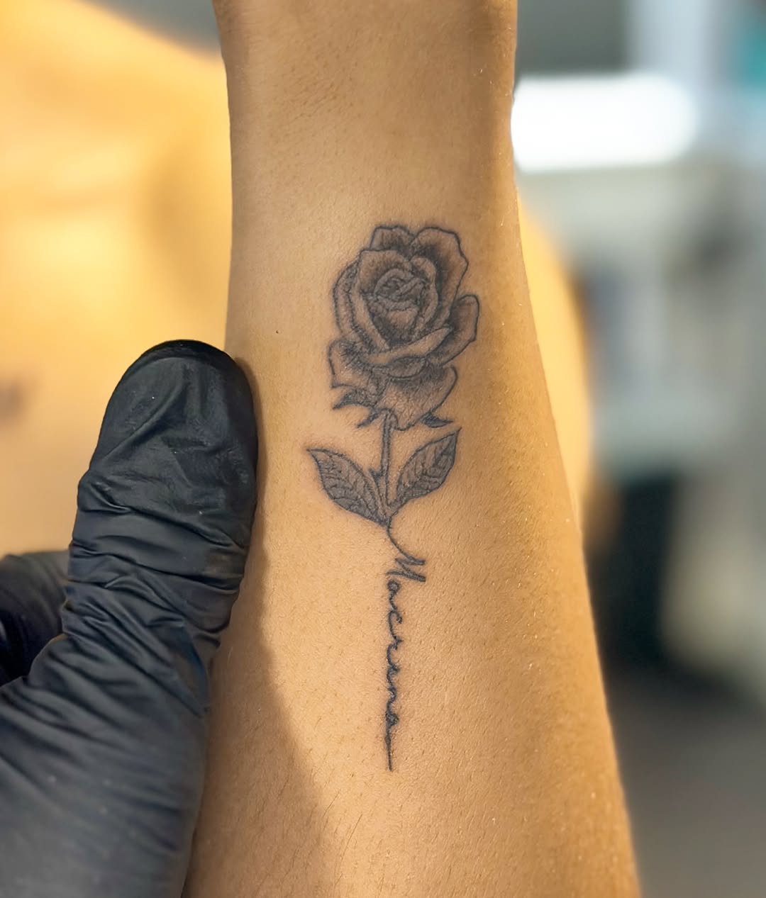 Tattoo by @gypsyoutlawart — fine_line, lettering_script
