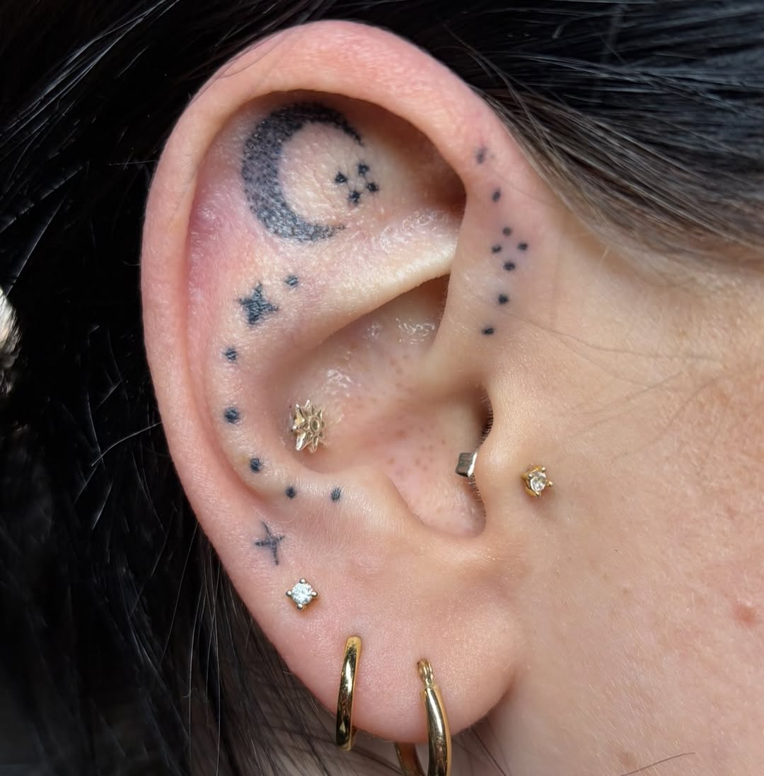 Tattoo by @caitberries — fine_line, black_and_grey