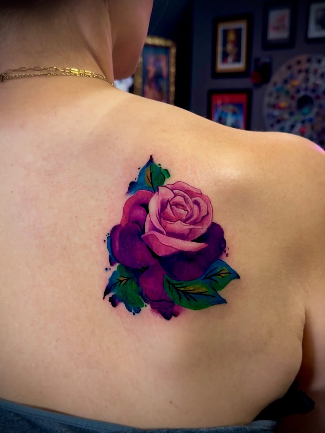 Tattoo by @uncle_dinky_art — watercolor