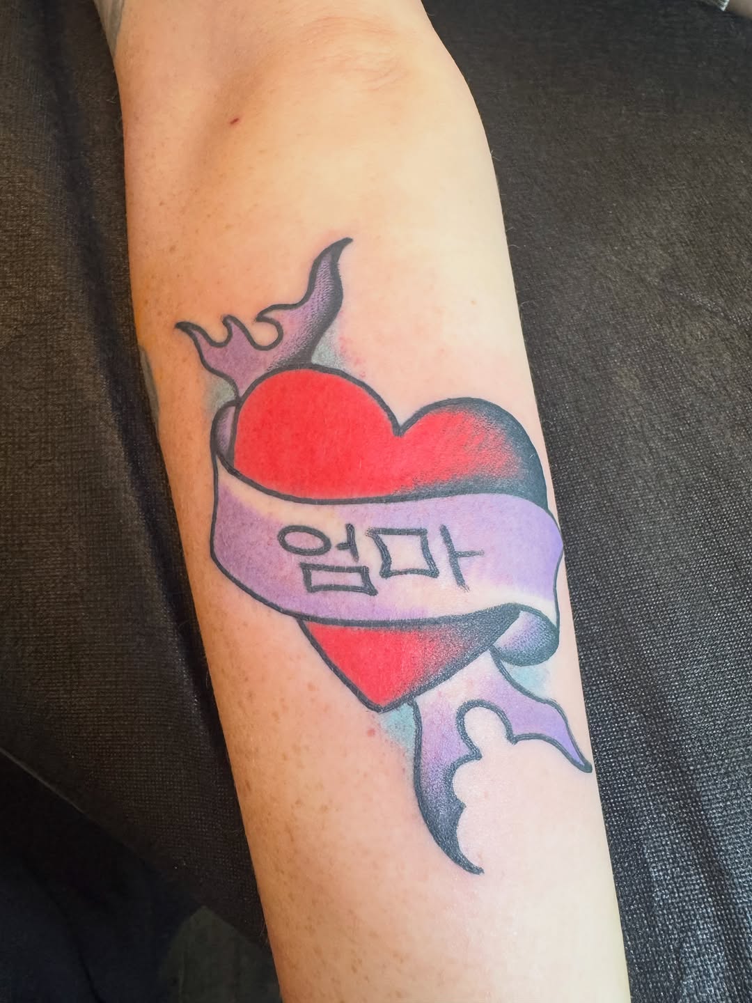 Tattoo by @cesar863 โ american_traditional, lettering_script