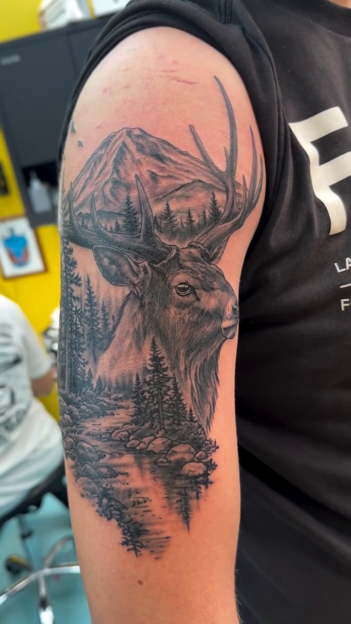 Tattoo by @mountpeaktattoo โ realism, black_and_grey