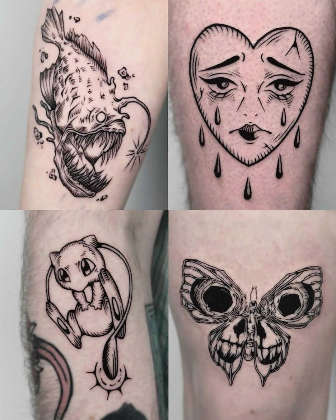 Tattoo by @mimo_tattooist__ — illustrative, black_and_grey