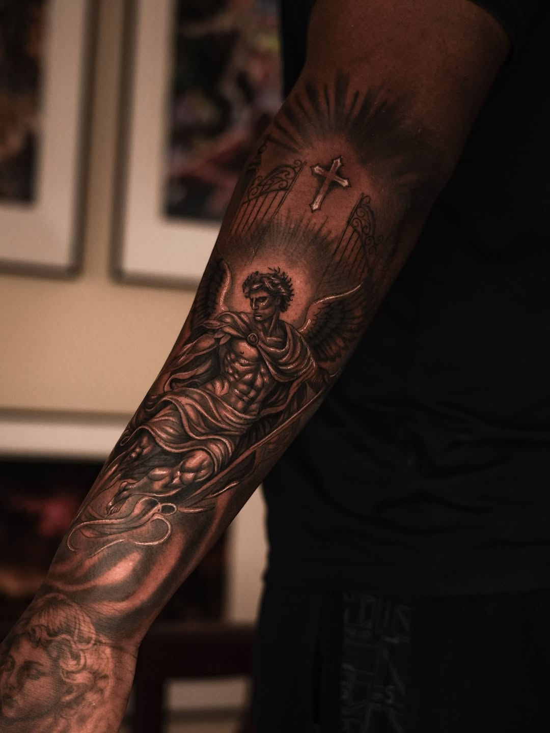 Tattoo by @aistetattoo โ realism, black_and_grey