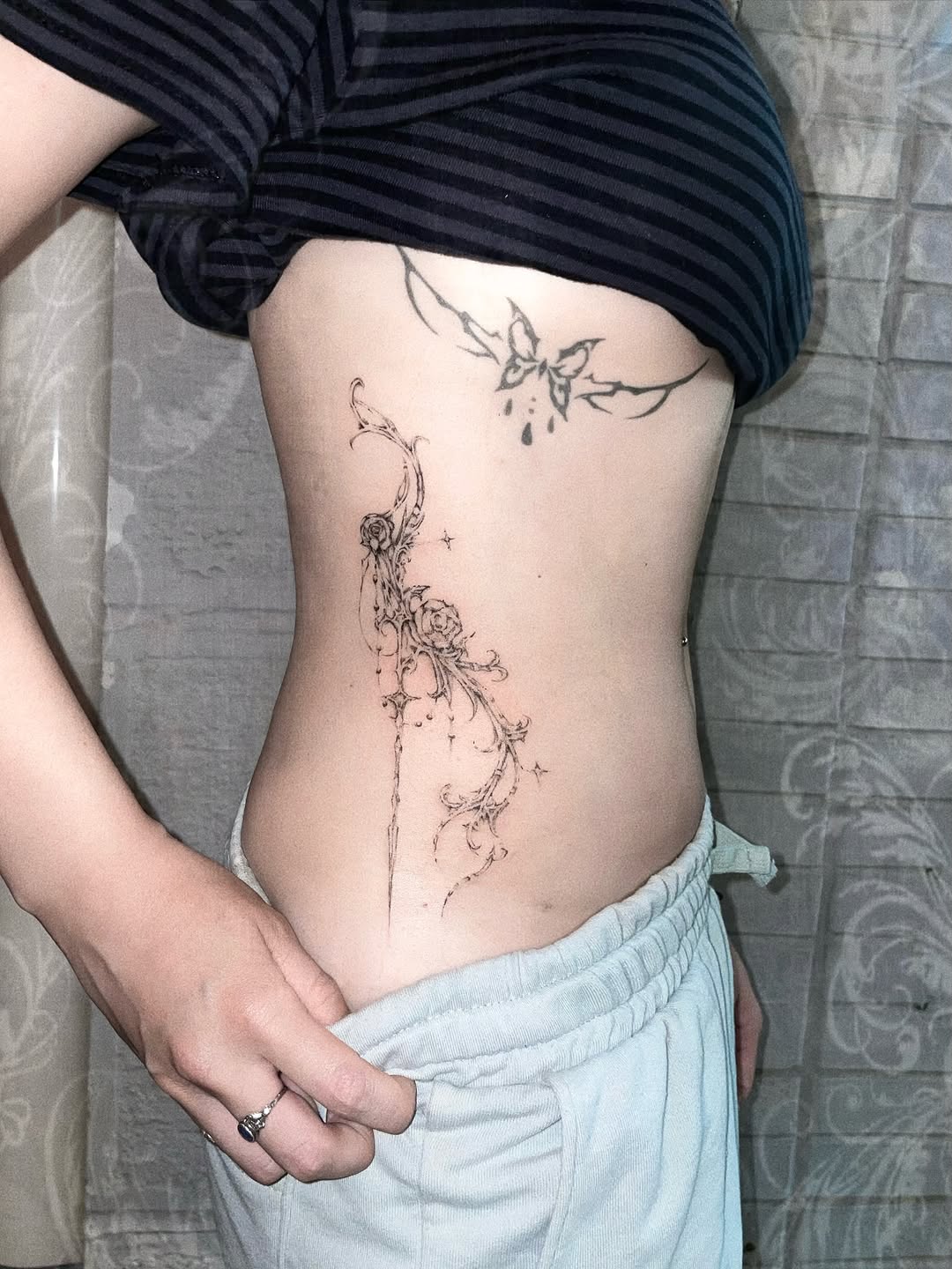Tattoo by @bibie.ttt — fine_line, ornamental
